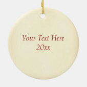 KerstHolly Monogram W Keramisch Ornament (Achterkant)