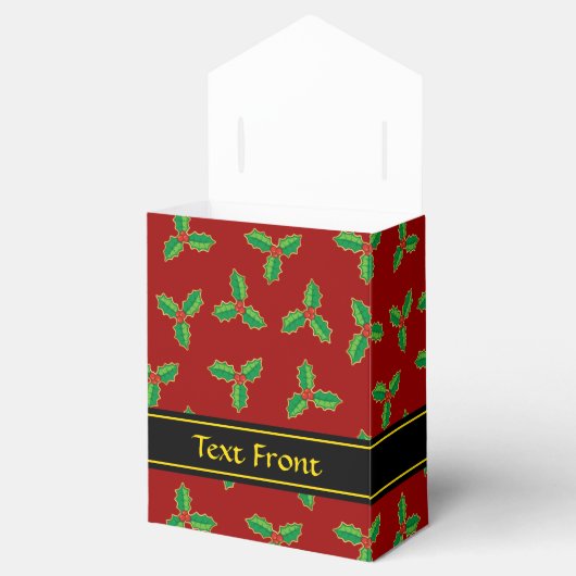 KerstHolly Pattern Bedankdoosjes (Geopend)