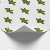 KerstHolly Pattern Cadeaupapier (Hoek)