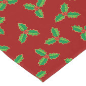 KerstHolly Pattern Korte Tafelloper (Hoek)