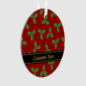 KerstHolly Pattern Ornament (voorkant)
