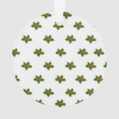 KerstHolly Pattern Ornament (achterkant)