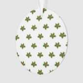 KerstHolly Pattern Ornament (voorkant)