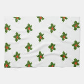 KerstHolly Pattern Theedoek (Horizontaal)