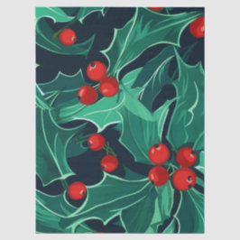 KerstHolly Tissuepapier