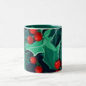 KerstHolly Tweekleurige Koffiemok (Center)