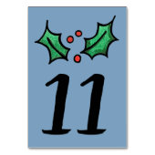 KerstHolly Weddenschappen Kaart (Achterkant)