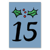 KerstHolly Weddenschappen Kaart (Voorkant)