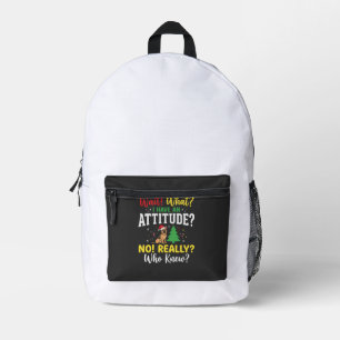 Kersthond Attitude Humor Bedrukte Rugzak