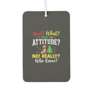 Kersthond Attitude Humor Luchtverfrisser