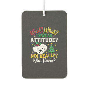 Kersthond Attitude Vakantie Humor Luchtverfrisser