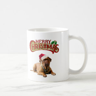 Kersthond Bordeauxdog Koffiemok