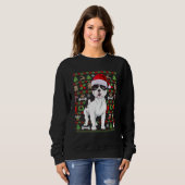 Kersthond Bulldog Dog Ugly Sweater Dog (Voorkant volledig)