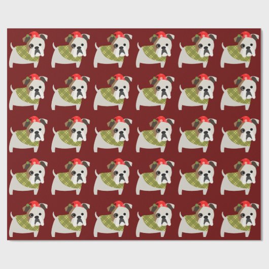 Kersthond Cadeaupapier (Vlak)