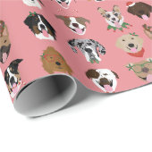 Kersthond Cadeaupapier (Rol Hoek)