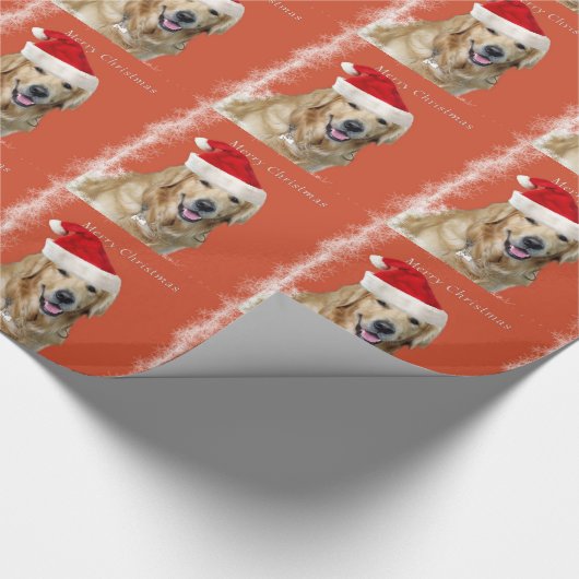 kersthond cadeaupapier (Hoek)