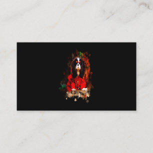 Kersthond Cavalier King Charles Spaniel Visitekaartje