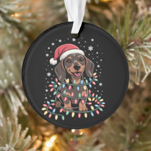 Kersthond Dachshund Kerstman Kerst Wiener Ornament