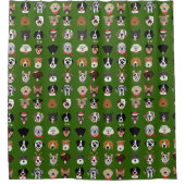 Kersthond Douchegordijn (Voorkant)