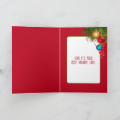 Kersthond en boom kaart (Binnen)