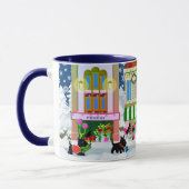 Kersthond en Mok voor het winkelen van katten (Links)