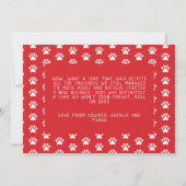 Kersthond grappig jaar met review kaart (Achterkant)