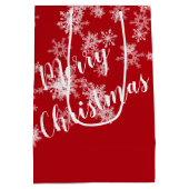 Kersthond in verwarde lichten medium cadeauzakje (Achterkant)