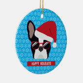 Kersthond Keramisch Ornament (Rechts)