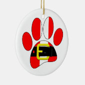 kersthond keramisch ornament (Rechts)