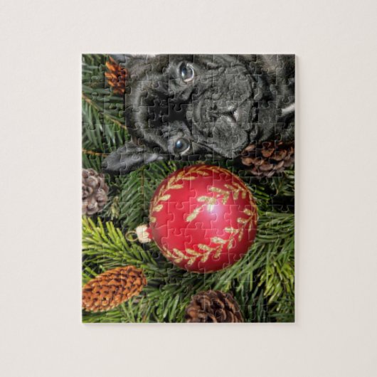 Kersthond Legpuzzel (Verticaal)