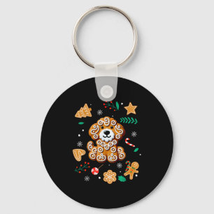 Kersthond Peperkoek Goldendoodle Golden Doodle Ch Sleutelhanger