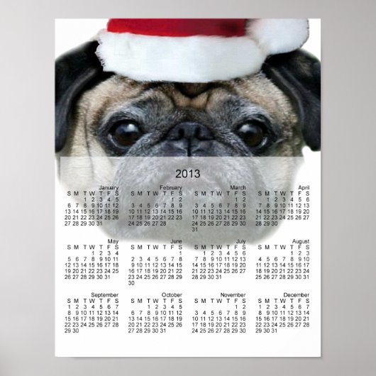 Kersthond, poster 2013 kalender (Voorkant)