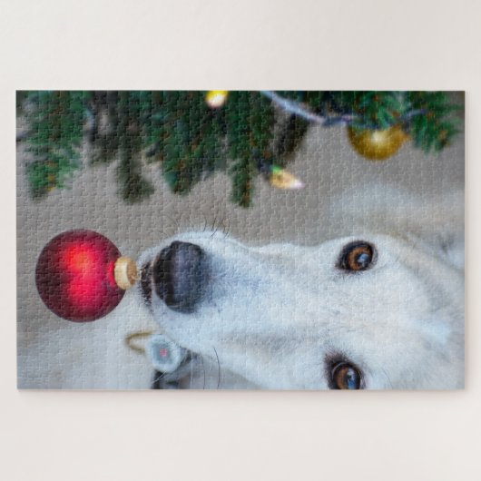 Kersthond Puzzle Legpuzzel (Horizontaal)