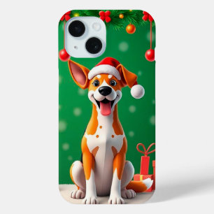 Kersthond Sinterklaas Hoed Telefoonhoes Cadeau