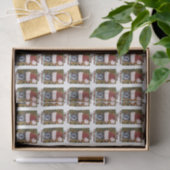 kersthond tissuepapier (Geschenk)