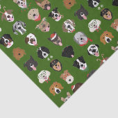 Kersthond Tissuepapier (Detail)