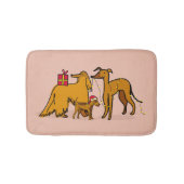 Kersthonden Badmat (Voorkant)