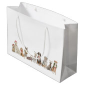 Kersthonden cadeautas (Achterkant Gekanteld)