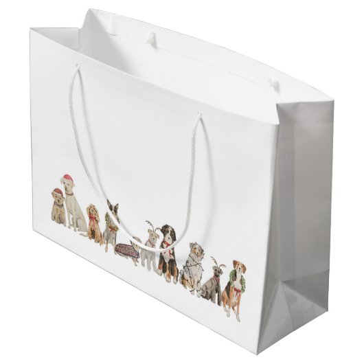 Kersthonden cadeautas (Achterkant Gekanteld)