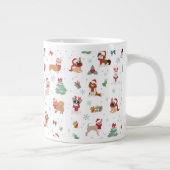 Kersthonden in vakantie Accessoires Extra Grote Beker (Rechts)
