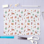 Kersthonden in vakantie Accessoires Tissuepapier (Craft)