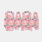 Kersthonden in vakantie outfits patroon bedankdoosjes (Uitgevouwen)