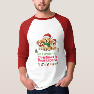 Kersthonden Vakantielegering T-shirt