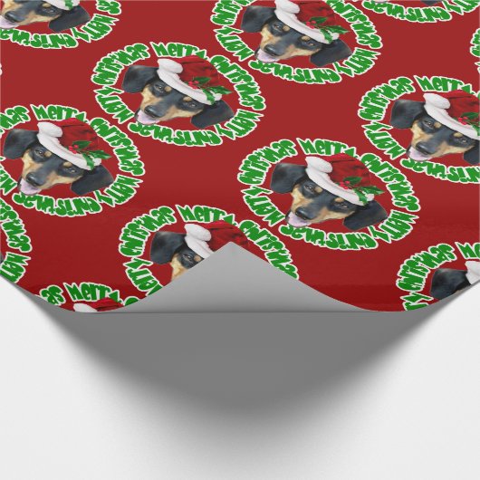 Kersthondenpakpapier Cadeaupapier (Hoek)