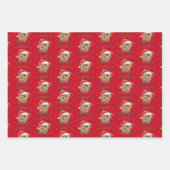 Kersthondenpatroon Inpakpapier Vel (Voorkant 2)