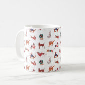 🎅🐶 Kersthondjes Mok (Voorkant links)