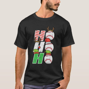 Kersthonkbal Ho Ho Funny Xmas Mannen T-shirt