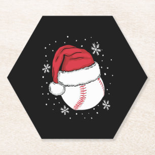 Kersthonkbal kerstcadeautjes met kerstcadeautjes kartonnen onderzetters