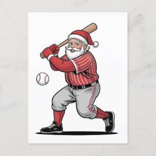Kersthonkbal  Kerstman spelen Sport  Uitnodiging Briefkaart