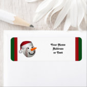 Kersthonkbal Snowman Etiket (Insitu)